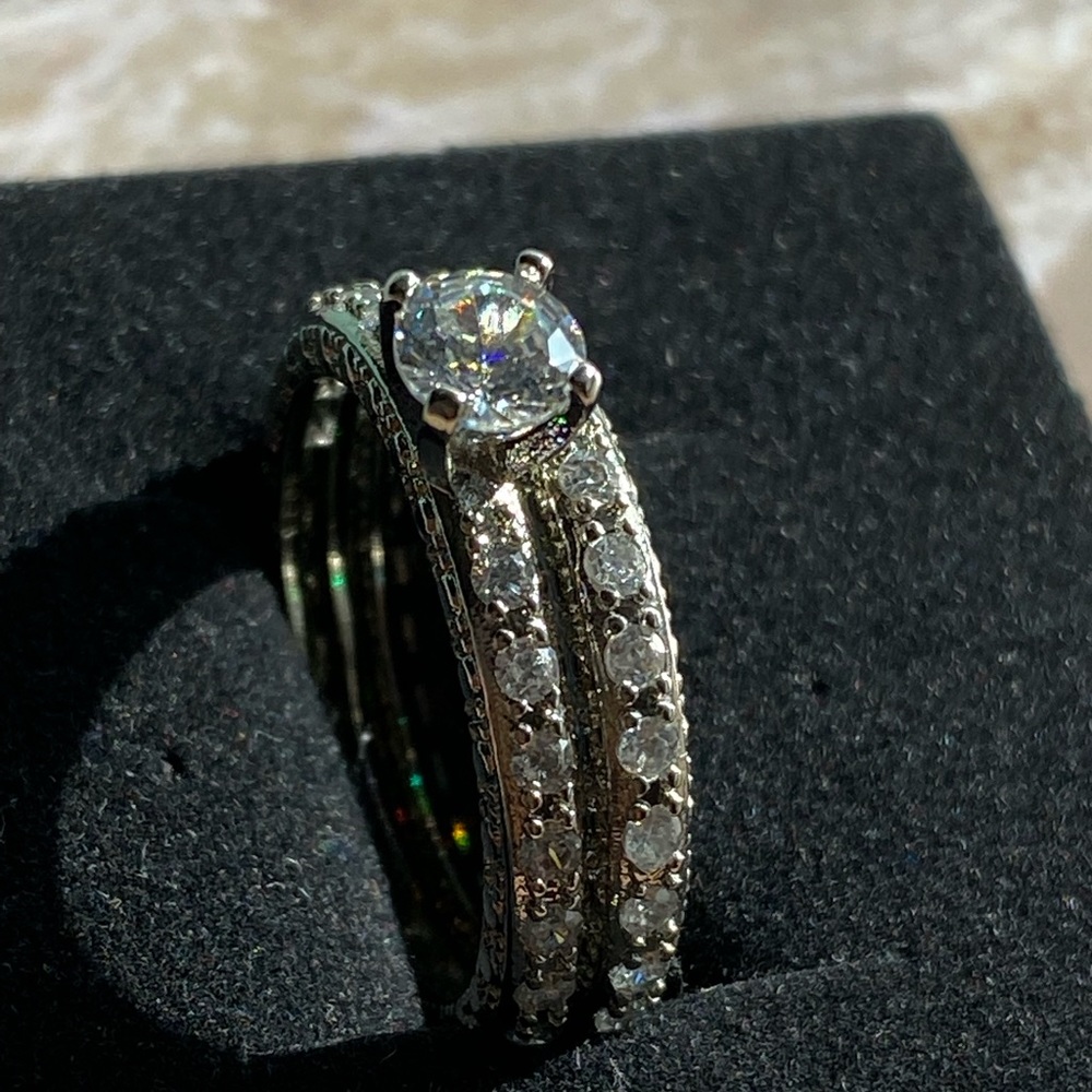 Sterling Silver Double Ring Set - image 5